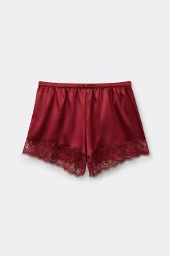 Bas de pyjama en soie et dentelle SHE IS A CLASSIC