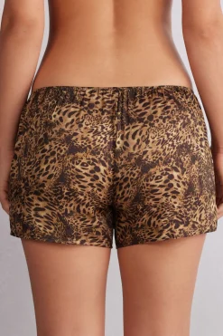 Bas de pyjama en viscose imprimÉ animalier ALWAYS GLAMOROUS