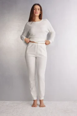 Bas de pyjama long avec ourlet resserrÉ GLISTEN IN THE LIGHT
