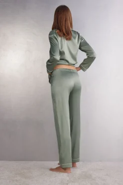 Bas de pyjama long en soie