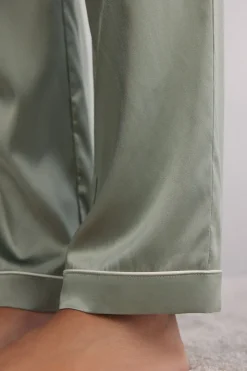 Bas de pyjama long en soie