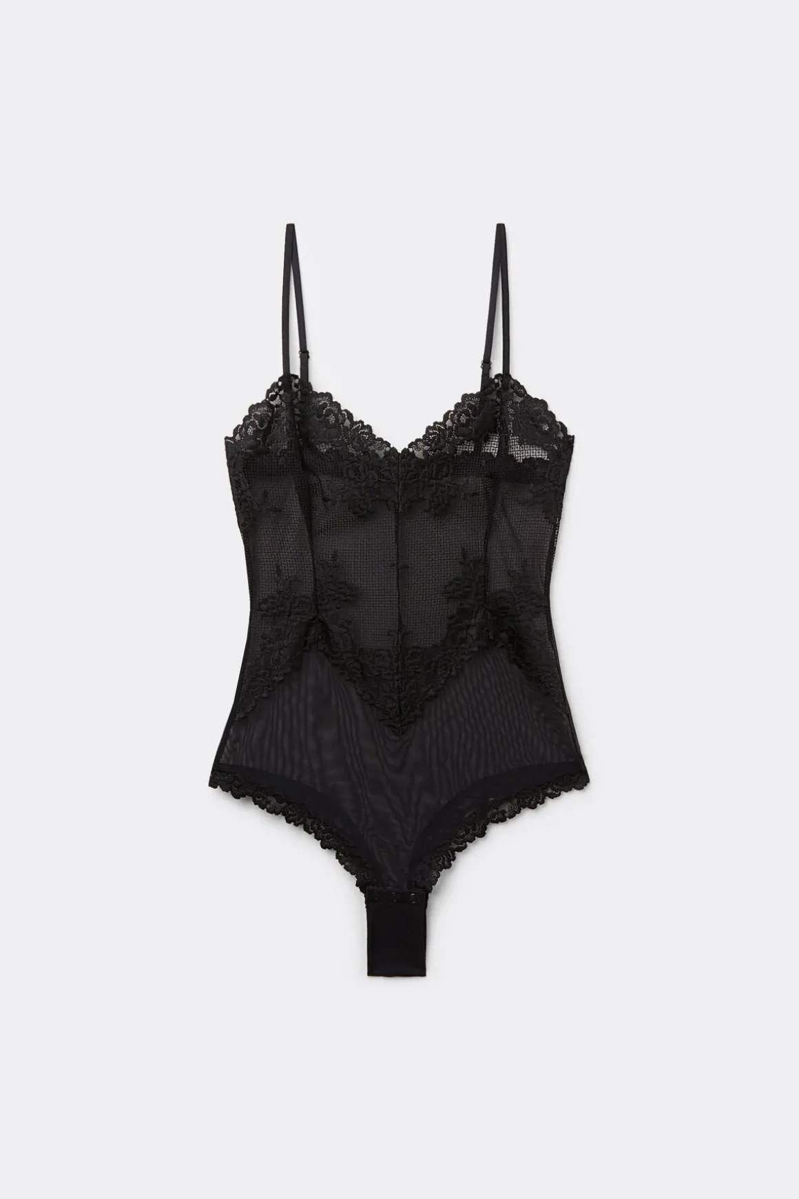 Body en tulle et dentelle PRETTY FLOWERS