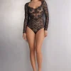 Body manches longues en dentelle THE SIMPLEST PLEASURES