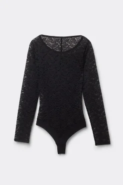Body manches longues en dentelle DELICATE PIECES