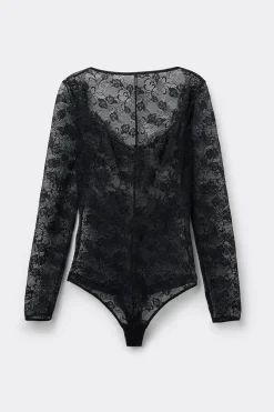 Body manches longues en dentelle THE SIMPLEST PLEASURES
