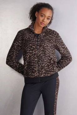 Bomber en polaire animalier LUXURIOUS LEOPARD