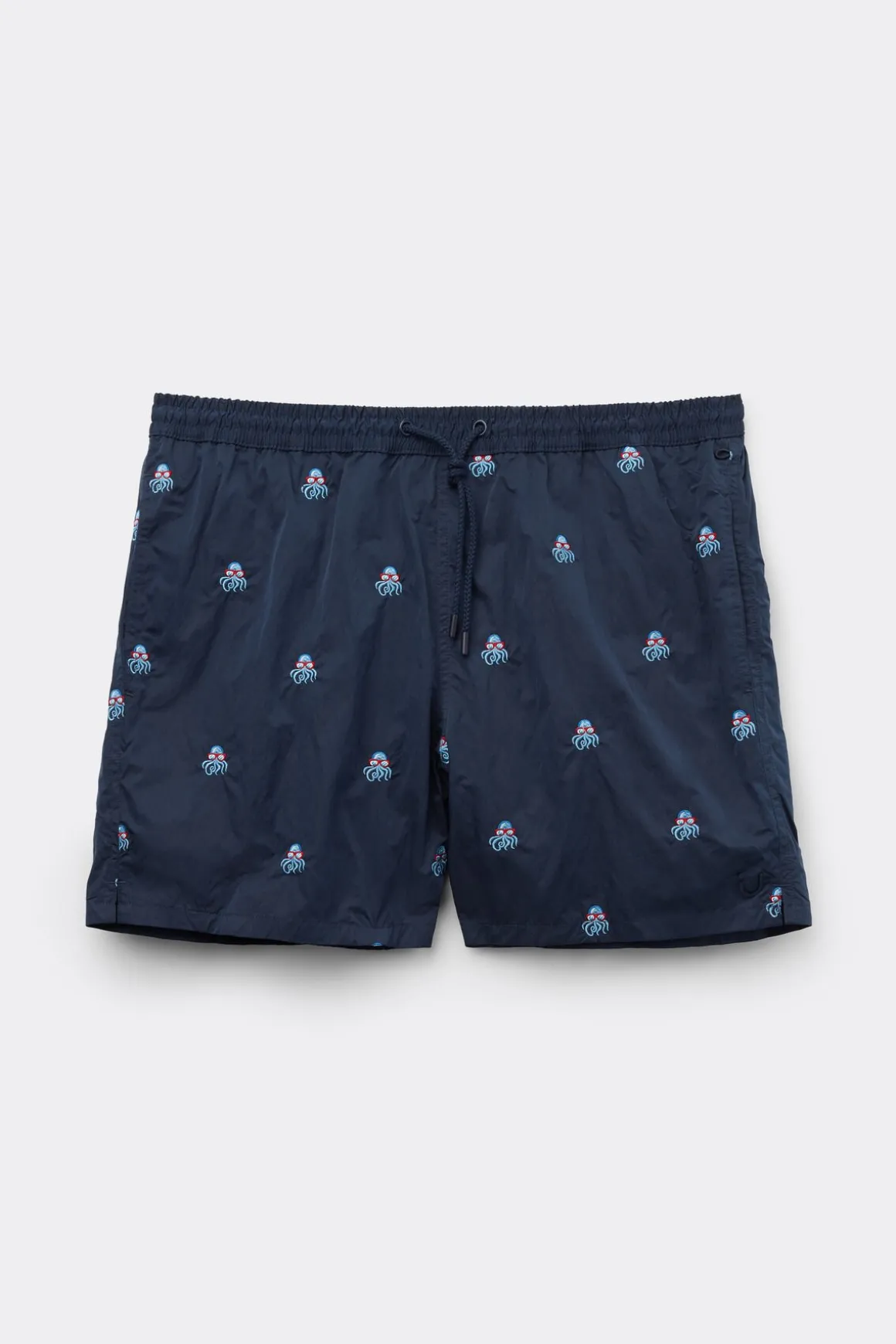 Boxer de bain avec broderie poulpes
