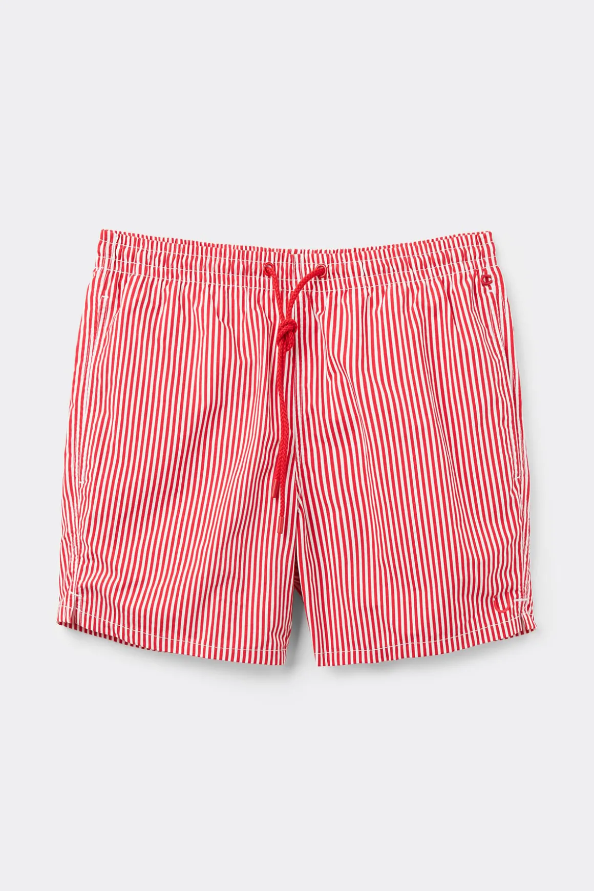 Boxer de bain imprimÉ rayÉ rouge