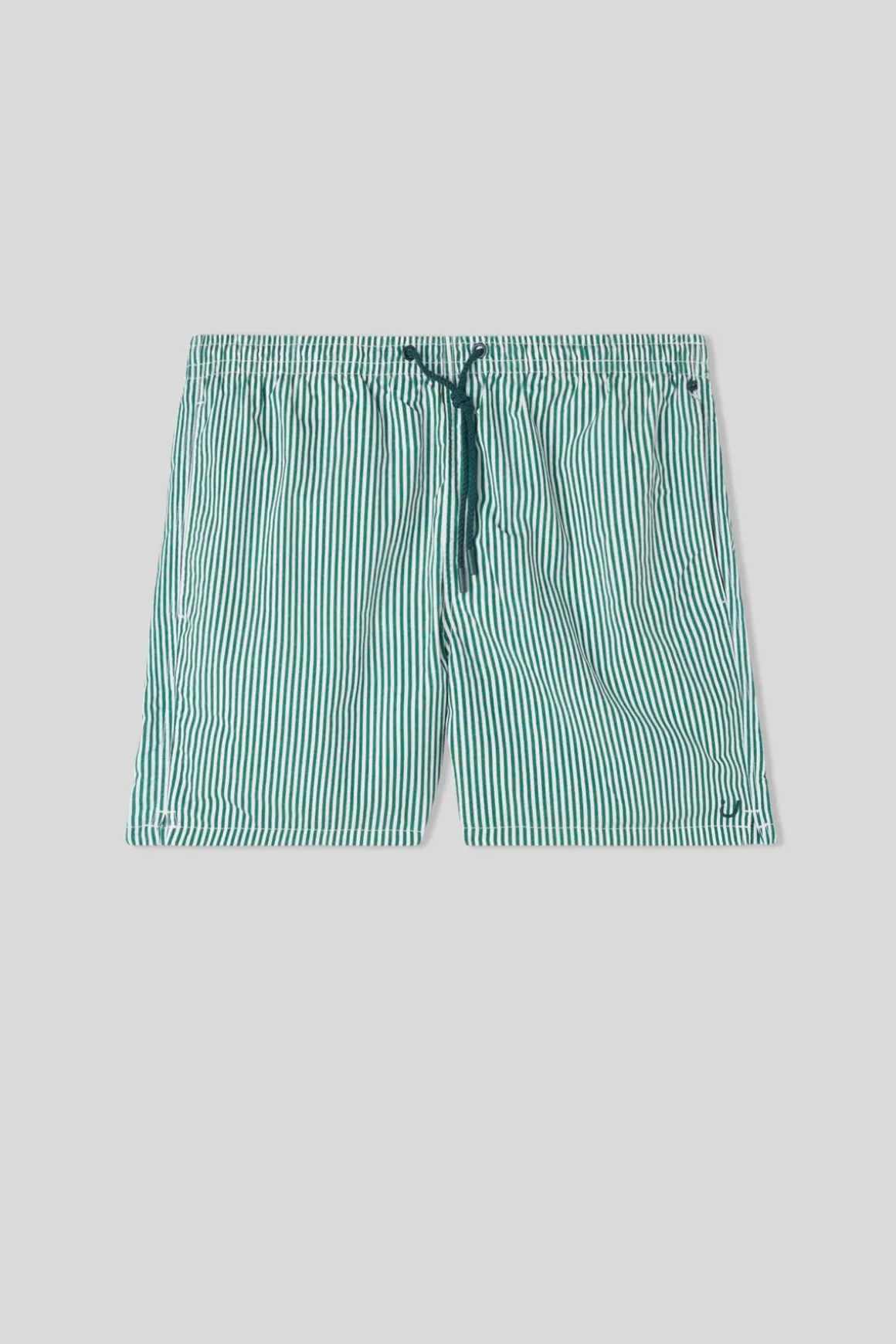 Boxer de bain imprimÉ rayÉ vert