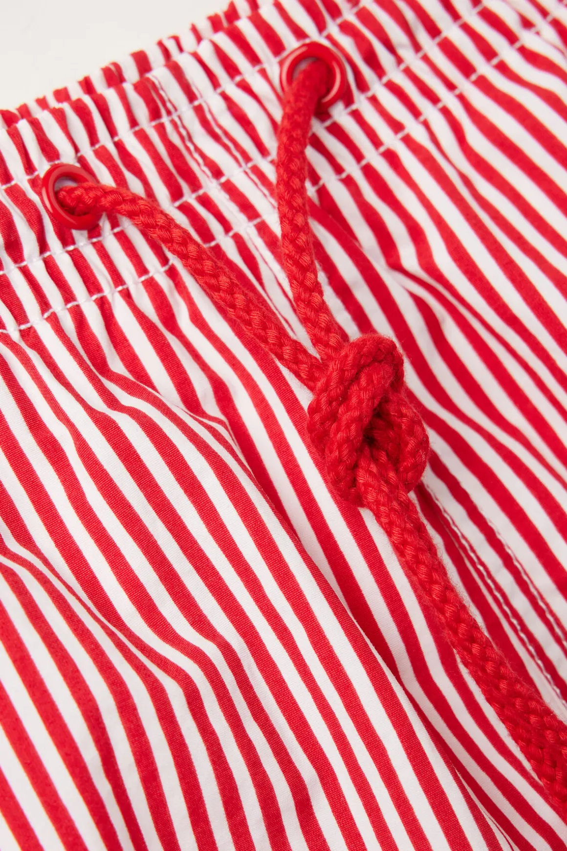 Boxer de bain imprimÉ rayÉ rouge
