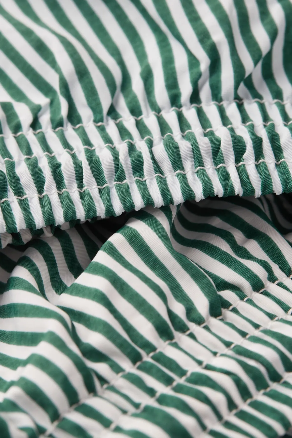 Boxer de bain imprimÉ rayÉ vert