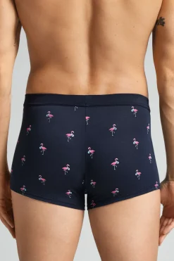 Boxer en coton Natural Fresh imprimÉ flamant rose