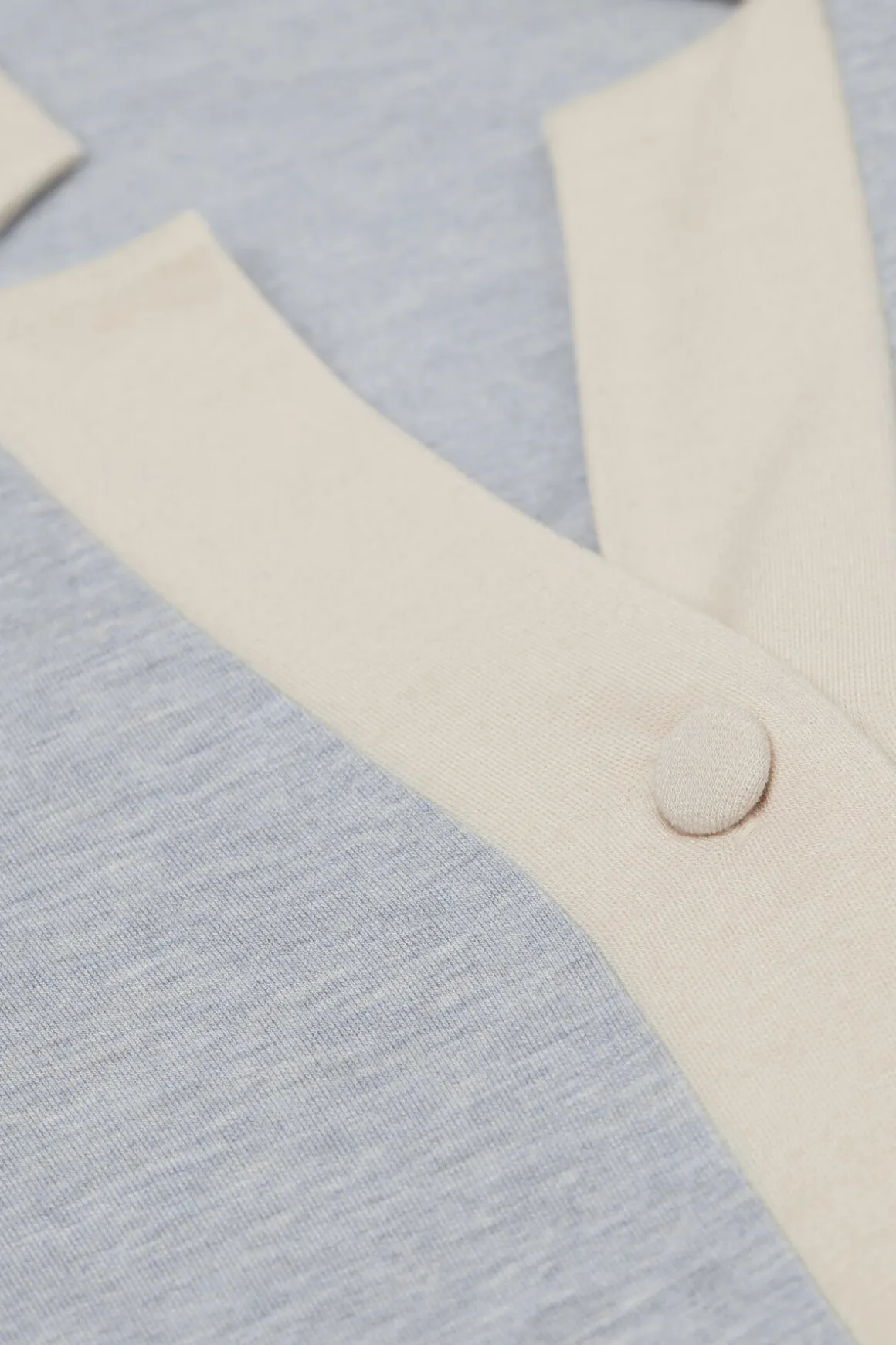 Chemise de nuit ouverte devant en modal avec laine COLD WINTER NIGHT