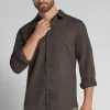 Chemise en lin et coton