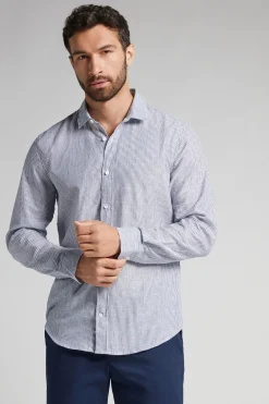 Chemise en lin et coton