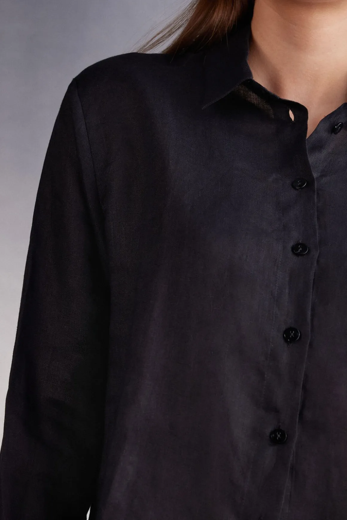 Chemise en toile de lin