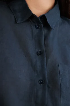 Chemise en toile de lin