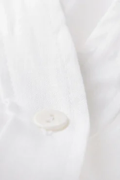 Chemise manches courtes en toile de lin