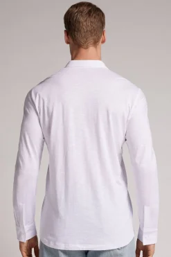 Chemise manches longues en coton flammÉ