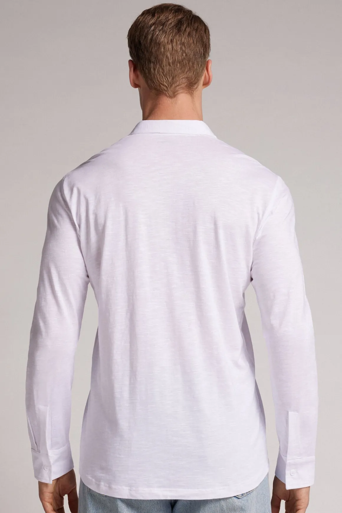 Chemise manches longues en coton flammÉ