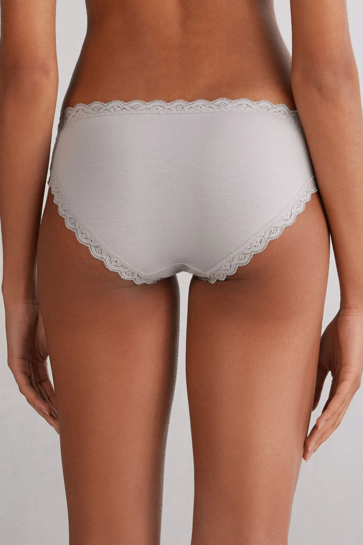 Culotte en coton et dentelle