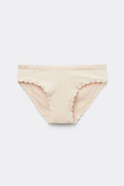 Culotte en coton et dentelle