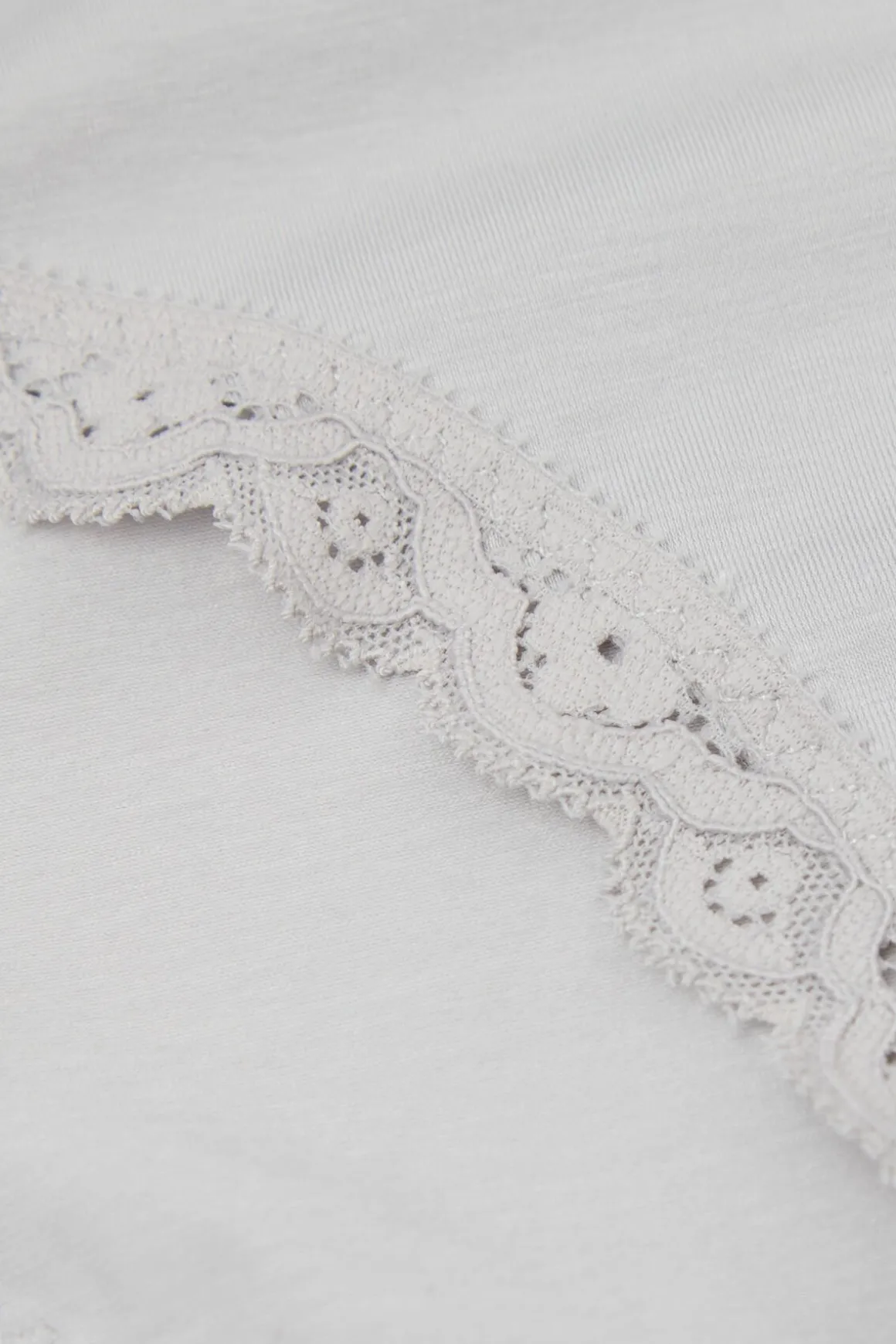 Culotte en coton et dentelle