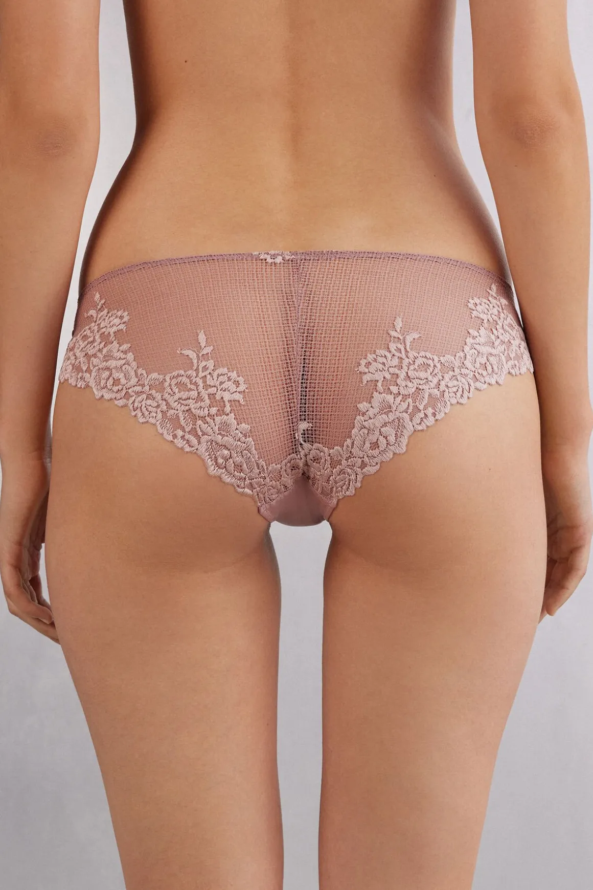 Culotte femme en dentelle florale
