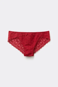 Culotte femme en dentelle taille basse