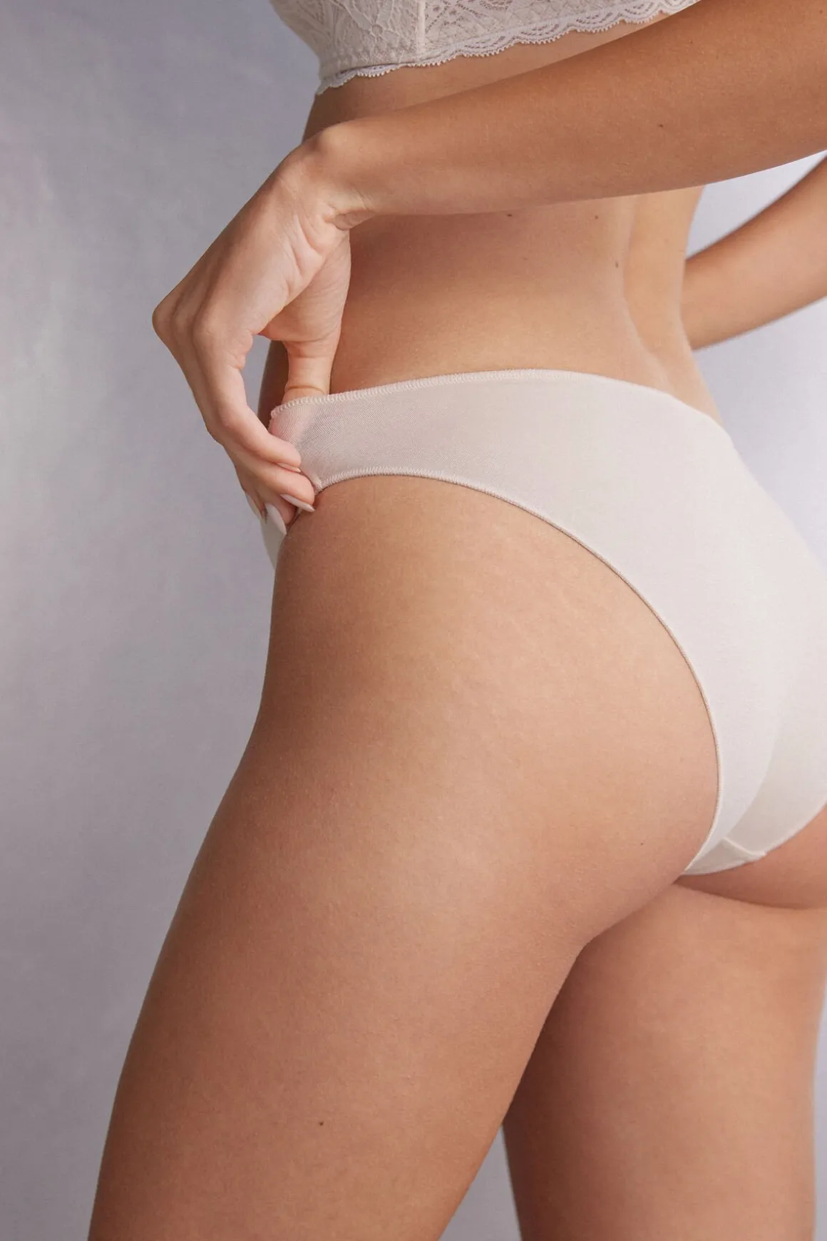 Culotte Taille Basse en Coton