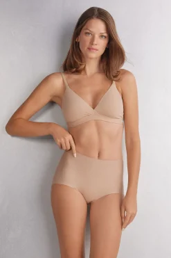 Culotte taille haute en cotton light shaping