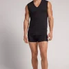DÉbardeur à col en V en coton Superior ultra fin
