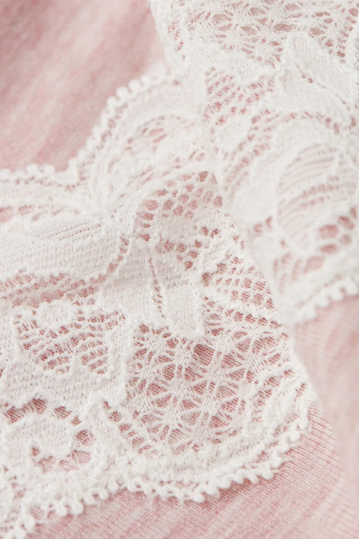 Haut de pyjama en modal avec dÉtails en dentelle