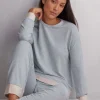 Haut de pyjama manches longues en modal avec laine COLD WINTER NIGHT