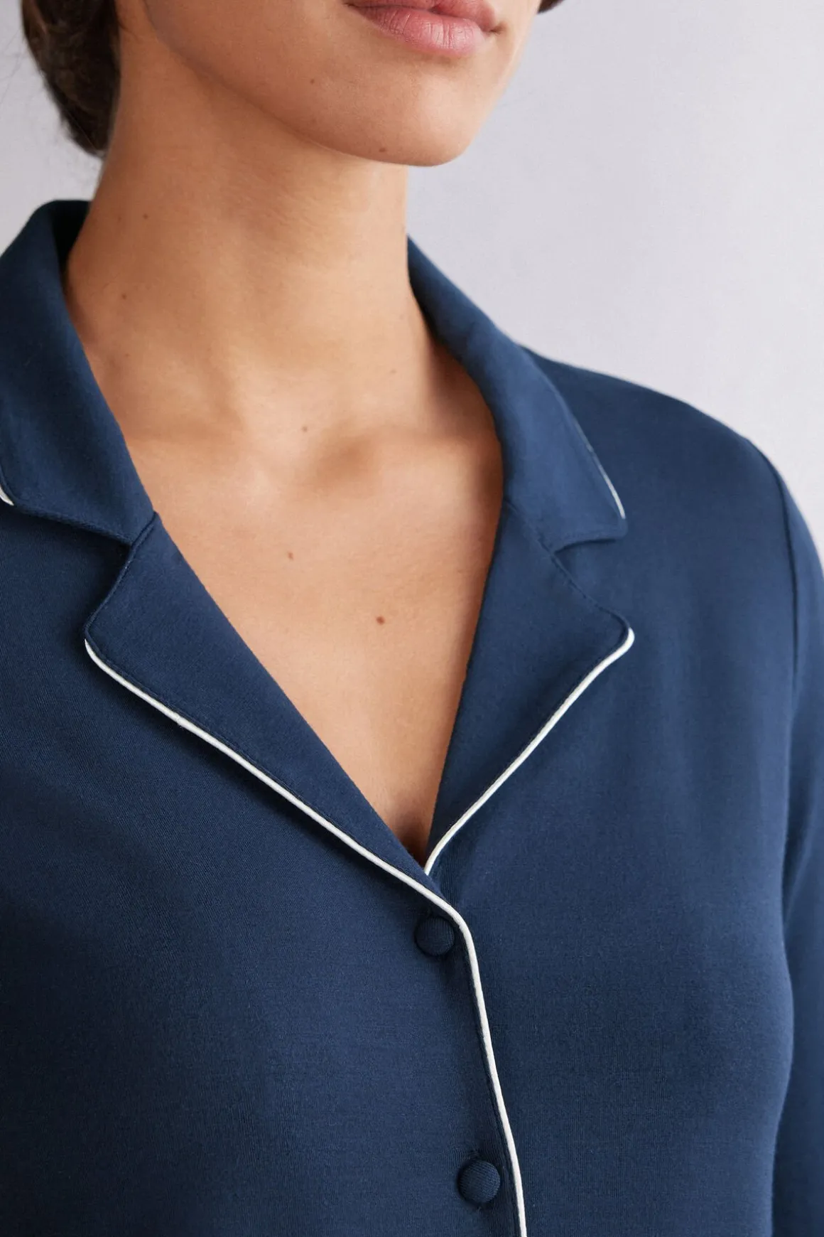 Haut de pyjama manches longues en modal