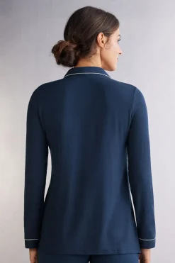 Haut de pyjama manches longues en modal