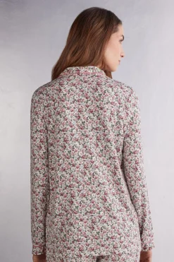 Haut de pyjama ouvert devant FLORAL ROMANCE