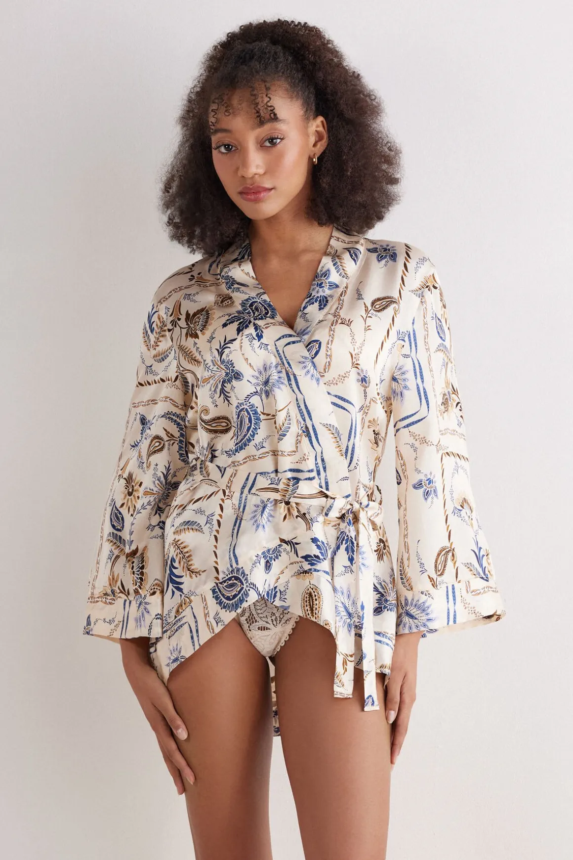Kimono en soie ITALIAN RIVIERA