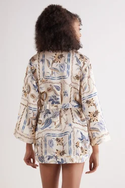 Kimono en soie ITALIAN RIVIERA