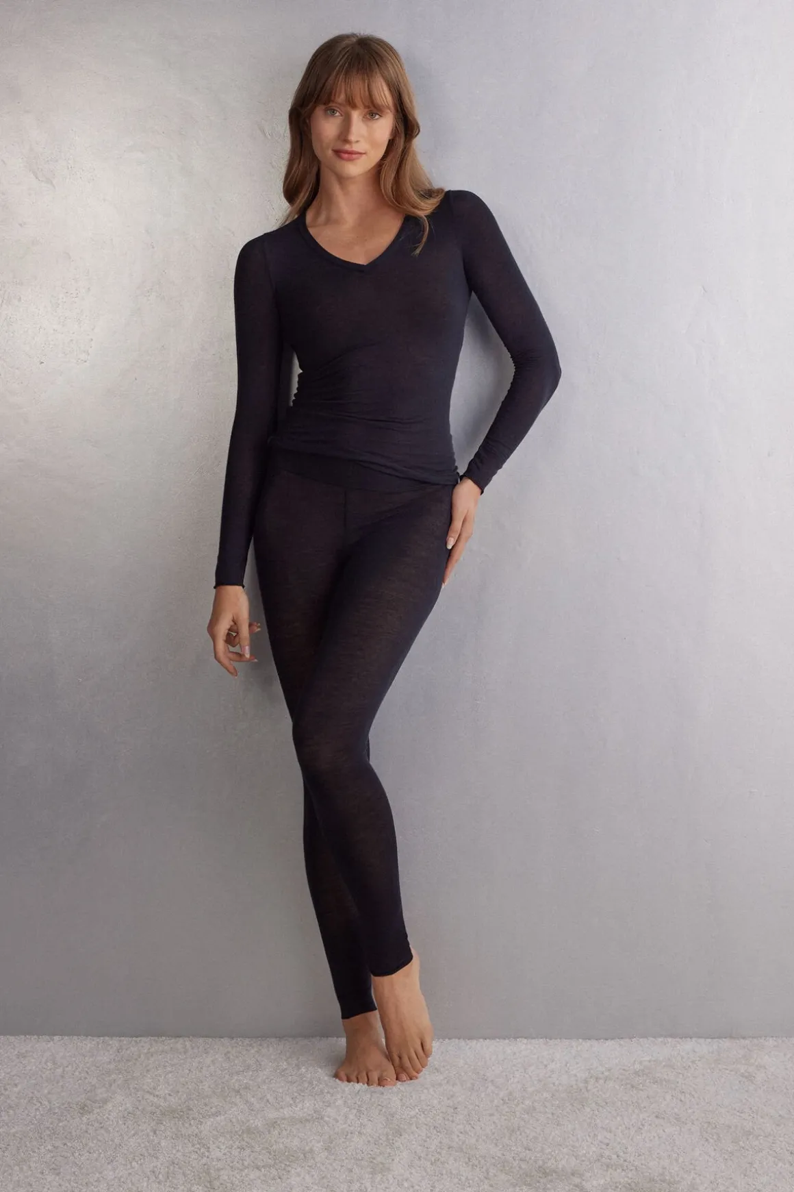 Legging en modal ultra lÉger avec cachemire