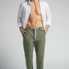 Pantalon en lin et coton