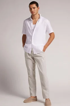 Pantalon en lin et coton