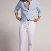Pantalon en lin et coton