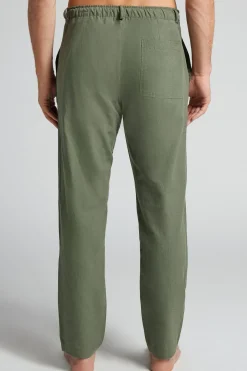 Pantalon en lin et coton