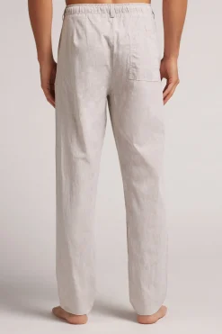 Pantalon en lin et coton