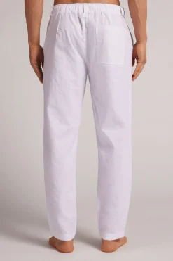 Pantalon en lin et coton