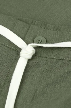 Pantalon en lin et coton