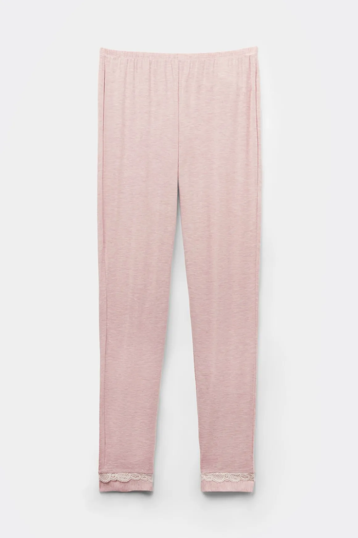 Pantalon en modal avec dÉtails en dentelle