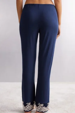 Pantalon en modal avec volant PRETTY FLOWERS