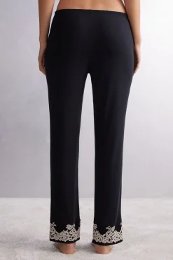 Pantalon en modal avec volant PRETTY FLOWERS